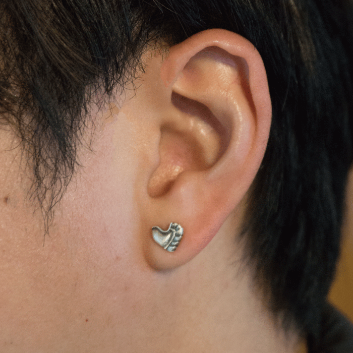 chimi heart earring