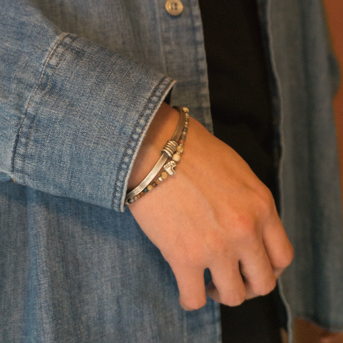 chimi heart agate bracelet